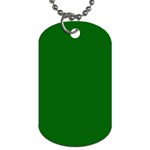 True Emerald Green Color Dog Tag (One Side)