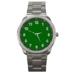 True Emerald Green Color Sport Metal Watch