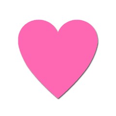 Hot Hollywood Pink Color Heart Magnet by SpinnyChairDesigns