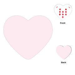 Lavender Blush Pink Color Playing Cards Single Design (heart) by SpinnyChairDesigns