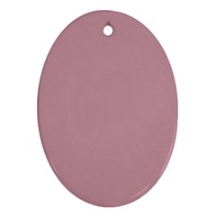 True Mauve Color Ornament (oval) by SpinnyChairDesigns