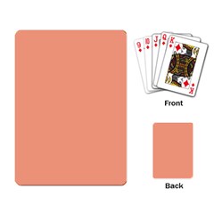 True Peach Color Playing Cards Single Design (rectangle) by SpinnyChairDesigns