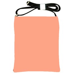 True Peach Color Shoulder Sling Bag by SpinnyChairDesigns