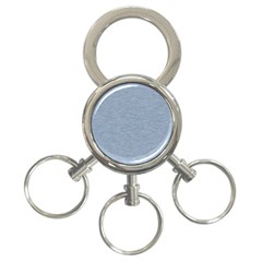 Faded Denim Blue Texture 3-ring Key Chain by SpinnyChairDesigns