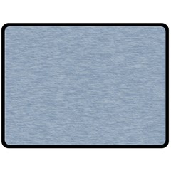 Faded Denim Blue Texture Fleece Blanket (large)  by SpinnyChairDesigns