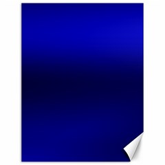 Cobalt Blue Gradient Ombre Color Canvas 12  X 16 