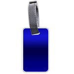 Cobalt Blue Gradient Ombre Color Luggage Tag (one side) Front