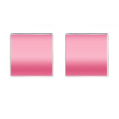 Blush Pink Color Gradient Ombre Cufflinks (square) by SpinnyChairDesigns