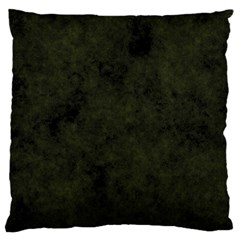 Army Green Color Grunge Large Cushion Case (two Sides) by SpinnyChairDesigns