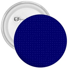 Navy Blue Color Polka Dots 3  Buttons by SpinnyChairDesigns