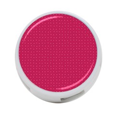 Rose Pink Color Polka Dots 4-port Usb Hub (two Sides) by SpinnyChairDesigns