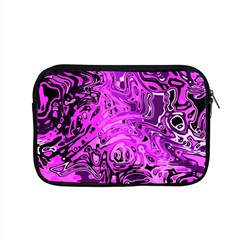 Magenta Black Abstract Art Apple Macbook Pro 15  Zipper Case by SpinnyChairDesigns