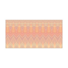 Boho Soft Peach Pattern Yoga Headband by SpinnyChairDesigns