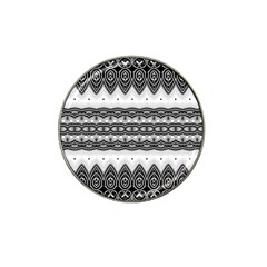 Boho Black And White  Hat Clip Ball Marker (10 Pack) by SpinnyChairDesigns