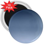 Faded Denim Blue Ombre Gradient 3  Magnets (10 pack)  Front