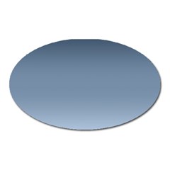 Faded Denim Blue Ombre Gradient Oval Magnet by SpinnyChairDesigns