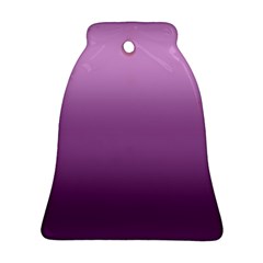 Purple Gradient Ombre Bell Ornament (two Sides)