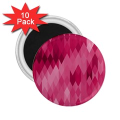 Blush Pink Geometric Pattern 2 25  Magnets (10 Pack)  by SpinnyChairDesigns