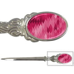 Blush Pink Geometric Pattern Letter Opener by SpinnyChairDesigns