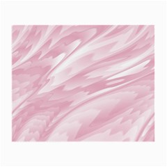 Pastel Pink Feathered Pattern Small Glasses Cloth by SpinnyChairDesigns