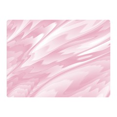 Pastel Pink Feathered Pattern Double Sided Flano Blanket (mini)  by SpinnyChairDesigns