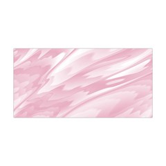 Pastel Pink Feathered Pattern Yoga Headband by SpinnyChairDesigns