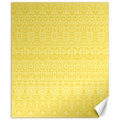 Boho Saffron Yellow Color Canvas 8  X 10  by SpinnyChairDesigns