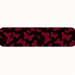 Red And Black Butterflies Large Bar Mats by SpinnyChairDesigns