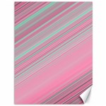 Turquoise and Pink Striped Canvas 36  x 48  35.26 x46.15  Canvas - 1