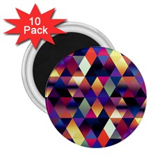 Colorful Geometric  2 25  Magnets (10 Pack) 