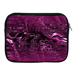 Magenta Black Swirl Apple Ipad 2/3/4 Zipper Cases by SpinnyChairDesigns