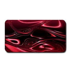 Crimson Red Black Swirl Medium Bar Mats by SpinnyChairDesigns