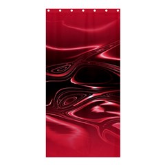 Crimson Red Black Swirl Shower Curtain 36  X 72  (stall)  by SpinnyChairDesigns