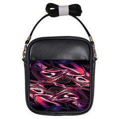 Abstract Art Swirls Girls Sling Bag by SpinnyChairDesigns