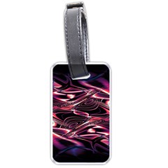 Abstract Art Swirls Luggage Tag (one Side) by SpinnyChairDesigns