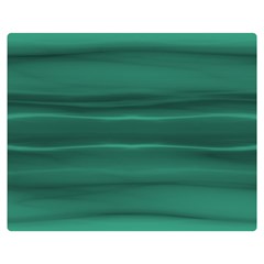 Biscay Green Ombre Double Sided Flano Blanket (medium)  by SpinnyChairDesigns