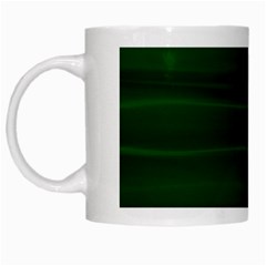 Emerald Green Ombre White Mugs by SpinnyChairDesigns
