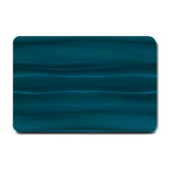 Teal Blue Ombre Small Doormat  by SpinnyChairDesigns