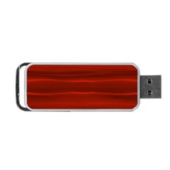 Scarlet Red Ombre Portable Usb Flash (one Side) by SpinnyChairDesigns