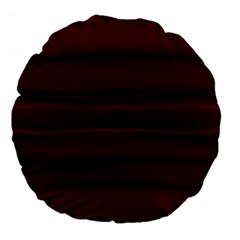 Burgundy Wine Ombre Large 18  Premium Flano Round Cushions by SpinnyChairDesigns