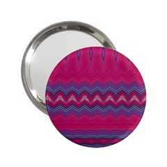 Magenta Blue Stripes 2 25  Handbag Mirrors by SpinnyChairDesigns