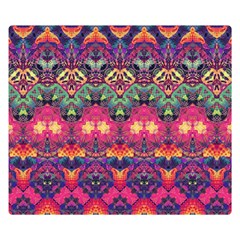 Boho Colorful Pattern Double Sided Flano Blanket (small)  by SpinnyChairDesigns