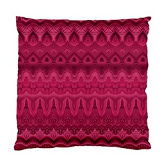 Boho Rose Pink Standard Cushion Case (two Sides) by SpinnyChairDesigns