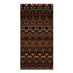 Boho Brown Gold Shower Curtain 36  X 72  (stall)  by SpinnyChairDesigns