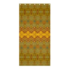 Boho Old Gold Pattern Shower Curtain 36  X 72  (stall)  by SpinnyChairDesigns