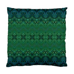 Boho Emerald Green And Blue  Standard Cushion Case (one Side) by SpinnyChairDesigns