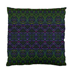 Boho Purple Green Pattern Standard Cushion Case (two Sides) by SpinnyChairDesigns