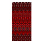 Boho Red Black Grey Shower Curtain 36  x 72  (Stall)  Curtain(36 X72 ) - 33.26 x66.24  Curtain(36 X72 )