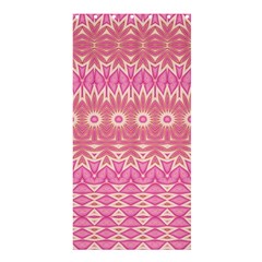 Boho Pink Floral Pattern Shower Curtain 36  X 72  (stall)  by SpinnyChairDesigns