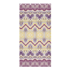 Boho Violet Yellow Shower Curtain 36  X 72  (stall)  by SpinnyChairDesigns